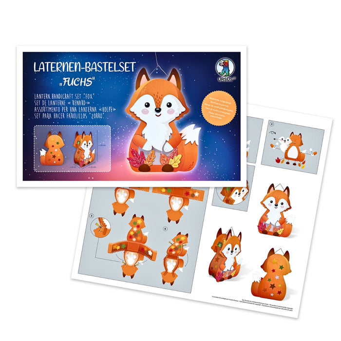 URSUS Paper Crafts DIY Lantern Fox from Australia