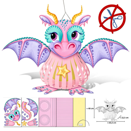 URSUS Paper Crafts DIY Lantern Lady Dragon from Australia