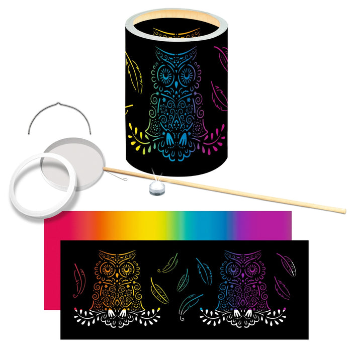 URSUS Paper Crafts DIY Lantern, Rainbow Silhouette Owl from Australia