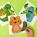 URSUS Paper Crafts DIY Scrunched Ball Picture Art, Set of 6 Enchanted Animals from Australia