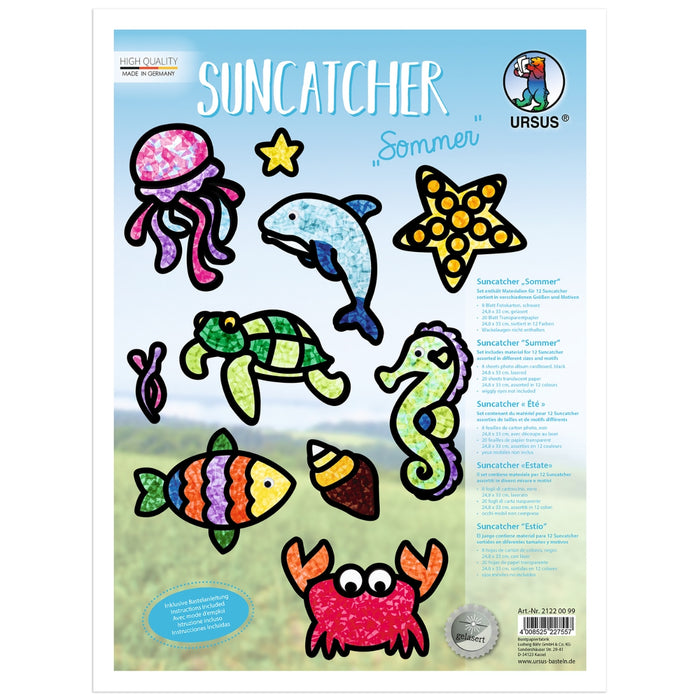 URSUS Paper Crafts DIY Suncatcher, Set of 12 Summer from Australia