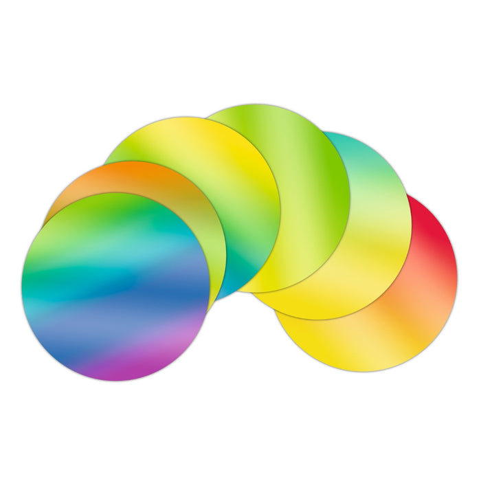 URSUS Paper Crafts Rainbow Folding Paper, 100 Sheets Round 15cm from Australia