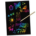 URSUS Paper Crafts Scratch Art, 10 Sheets A4 Rainbow from Australia