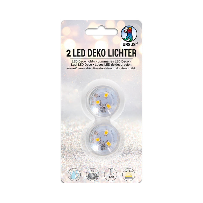 URSUS Paper Crafts Waterproof LED Lights, Set of 2 from Australia