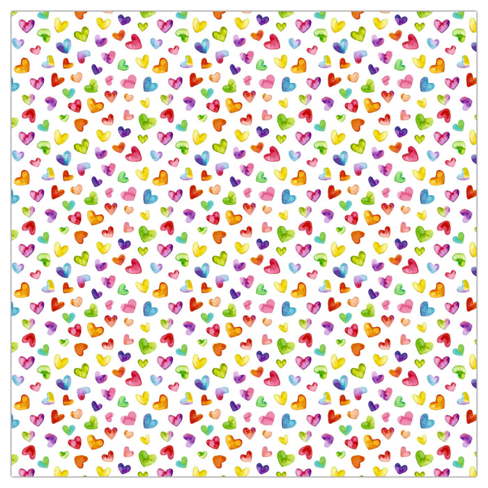 URSUS Rainbow Hearts Folding Paper 50 Sheets 15cm from Australia