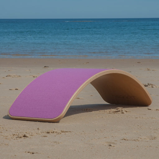 Wobbel Balance Board Original with Wool Felt Base in Pink from Australia