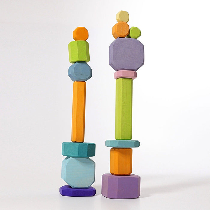 10045 Grimms Wooden Blocks - Color Tree Slices