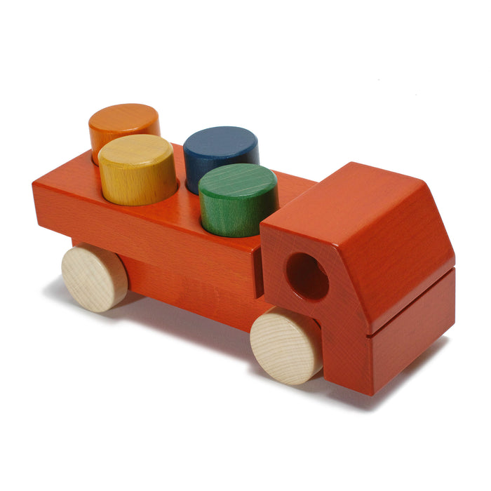 Wooden truck store with blocks