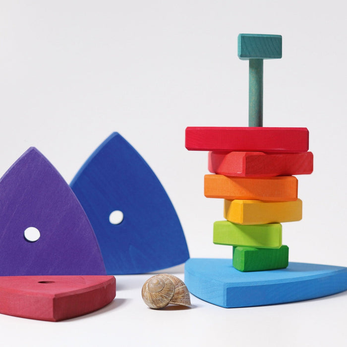 11030 Grimms Rainbow Triangle Stacking Tower