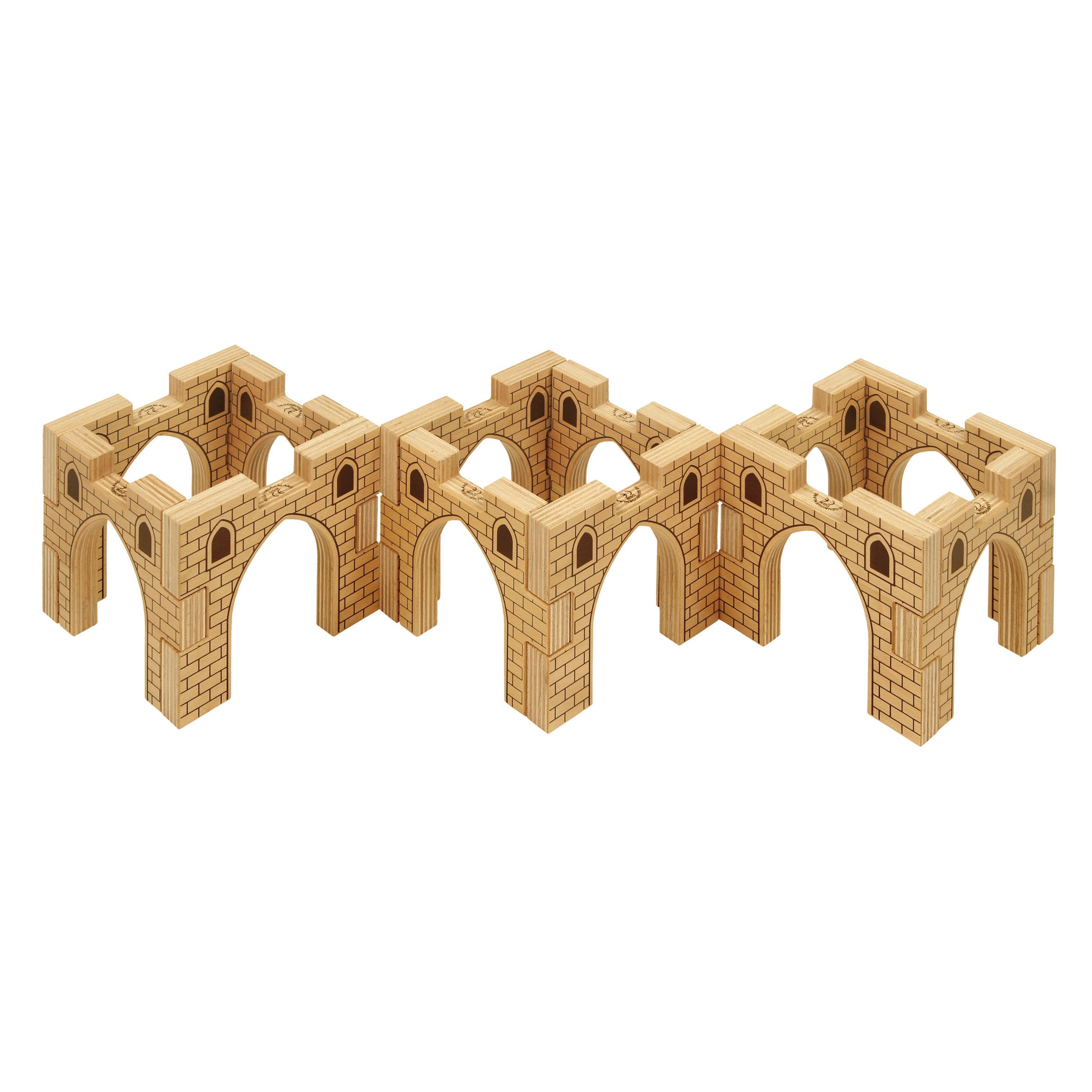 Regenbogenland Wooden Block Set Arcades Australia — Oskar's Wooden Ark