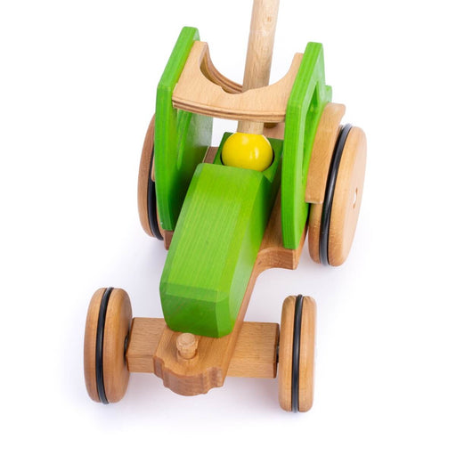 DY-180442 Dynamiko Wooden Tractor MIO with handlebar