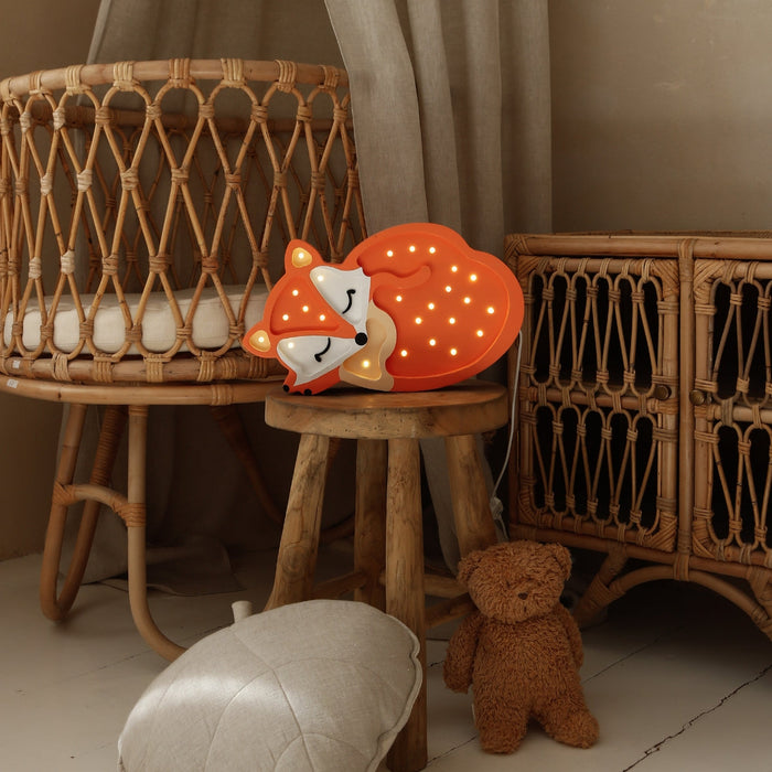 LL001-316 Little Lights Fox Lamp - Wild Orange