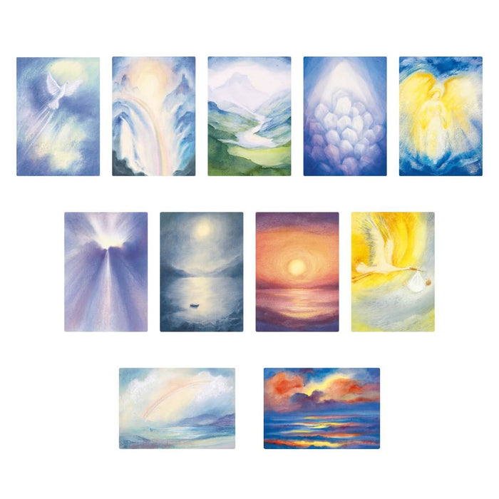 95305060 Postcards 'Light and Mysticism' - assorted pk of 11 postcards by Marjan van Zeyl