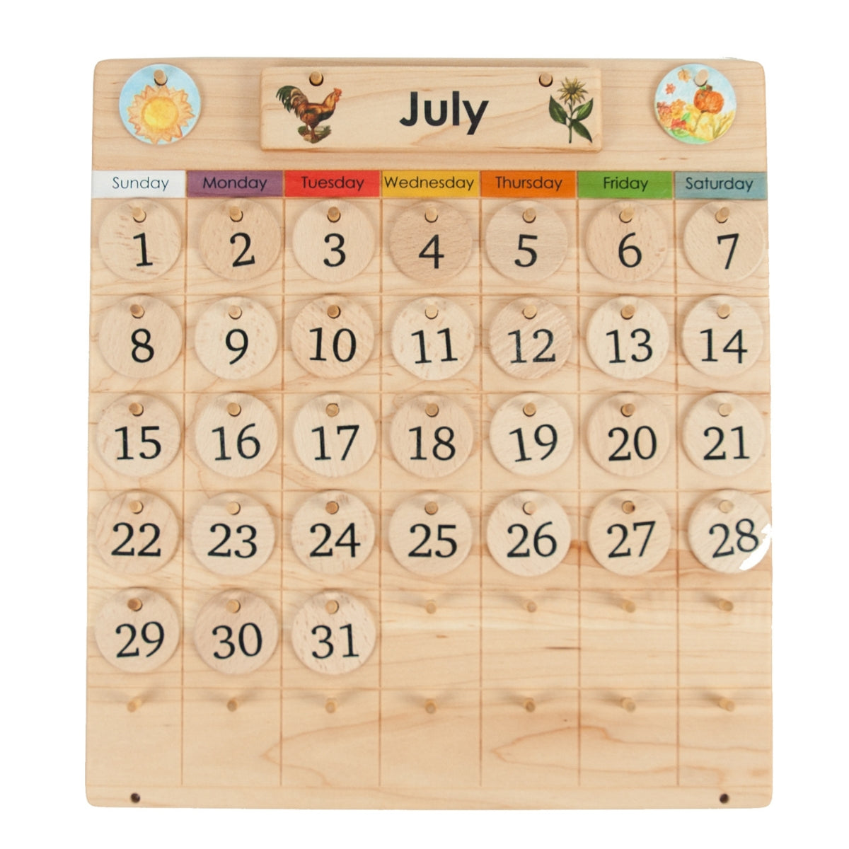 From Jennifer Wooden Perpetual Montessori Calendar in Australia — Oskar ...